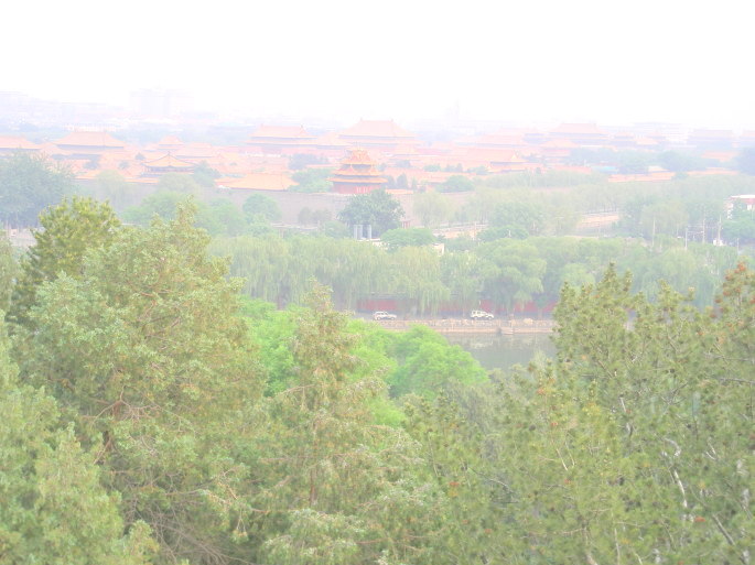 白塔山から眺める紫禁城