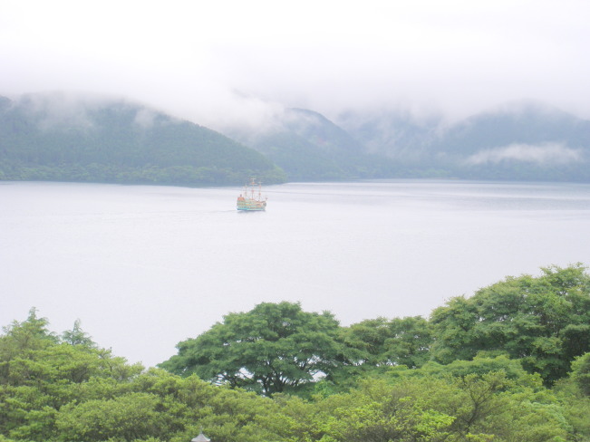 恩賜箱根公園から眺める芦ノ湖画像