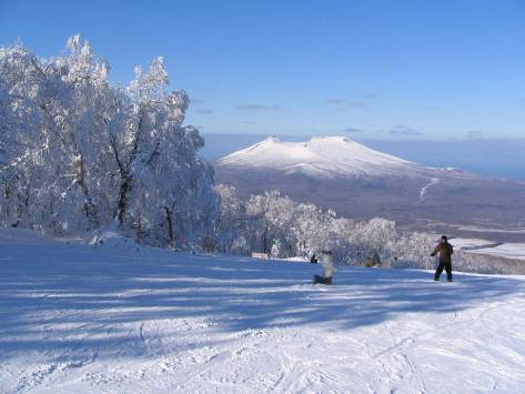駒ケ岳雪景色写真