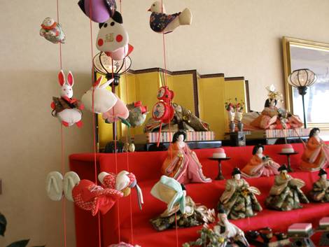 下田温泉の雛のつるし飾り写真