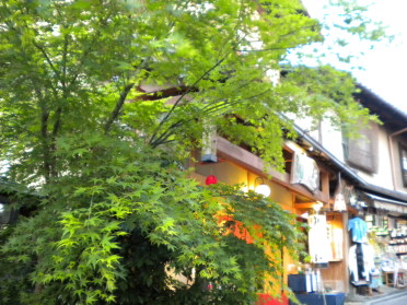 京都東山の街並み写真