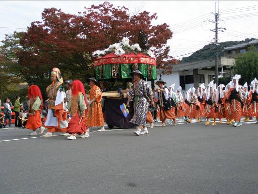 京都時代祭り室町時代洛中風俗列写真
