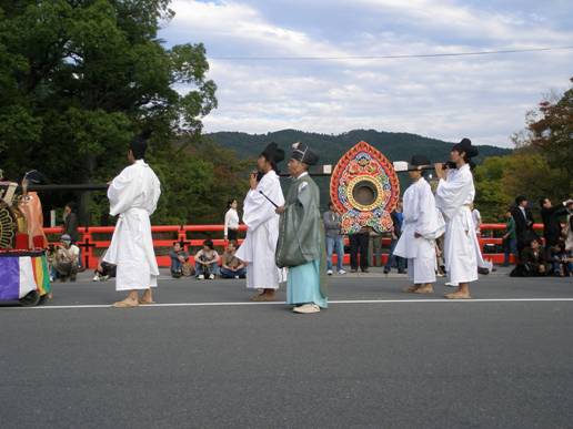 京都時代祭雅楽の楽器写真