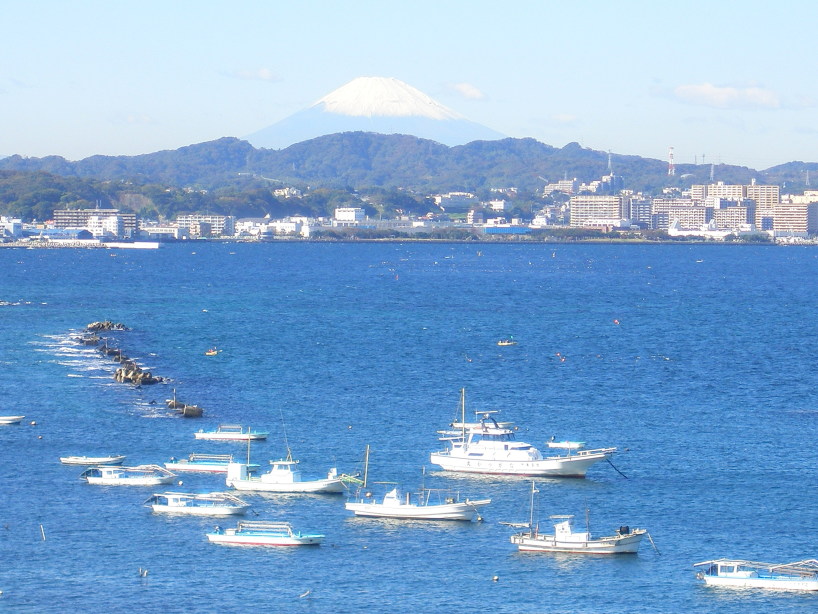 馬堀海岸通富士山写真