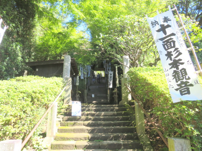 杉本寺参道の階段画像