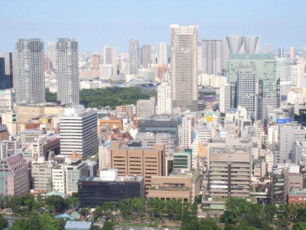 東京タワーからの眺め画像