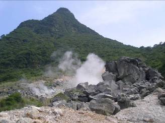 大涌谷箱根火山写真