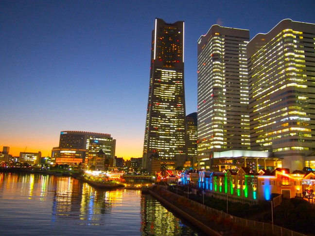 横浜夜景画像
