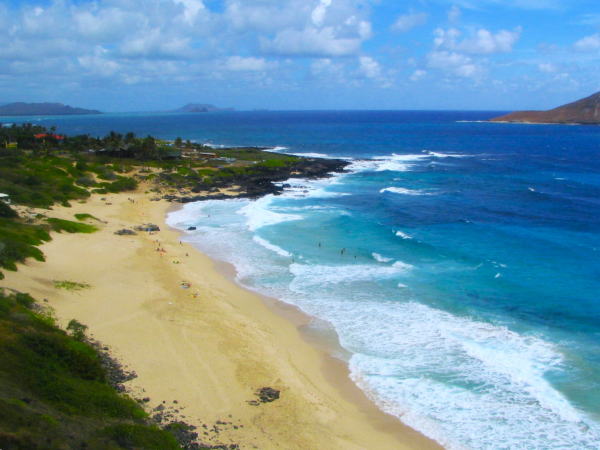 多数のビーチとオアフ島の海