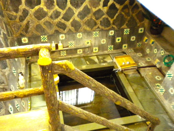 踊り子の宿福田屋榧の木造りの風呂