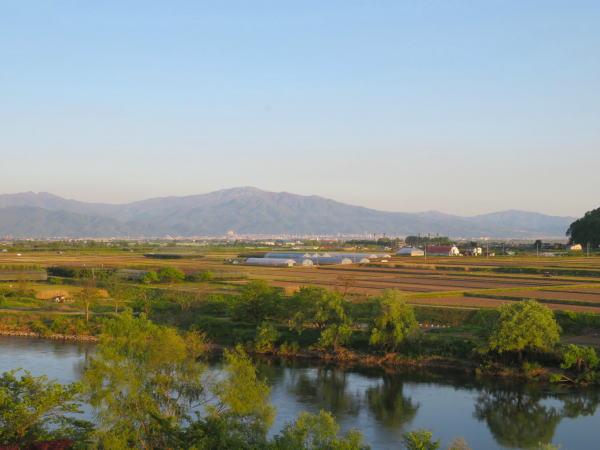 寒河江温泉からの眺め