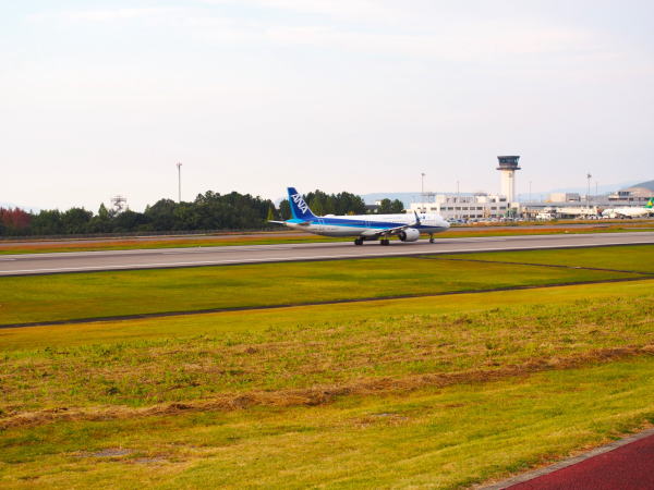 高松空港着陸機