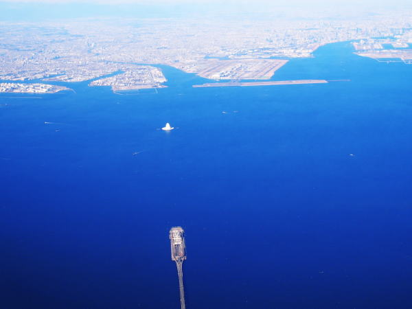 東京の海航空機から